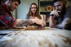 sala de jogos em casa