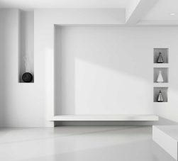Casa com porcelanato branco
