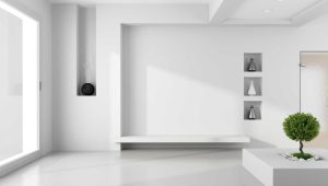 Casa com porcelanato branco